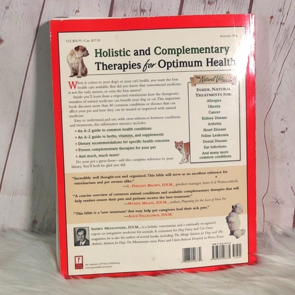 Y2K 2001 Paperback Natural Holistic Health Bible for Cats & Dogs Book Natural - Picture 4 of 12